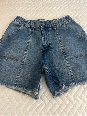 High-Rise Wrangler Classic Blue Denim Women's Shorts Sz 6